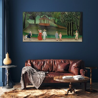 Tableau en verre Une promenade dans le parc