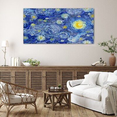 Tableau verre imprimé Nuit étoilée