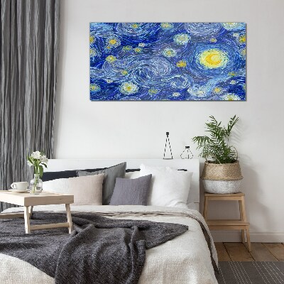 Tableau verre imprimé Nuit étoilée