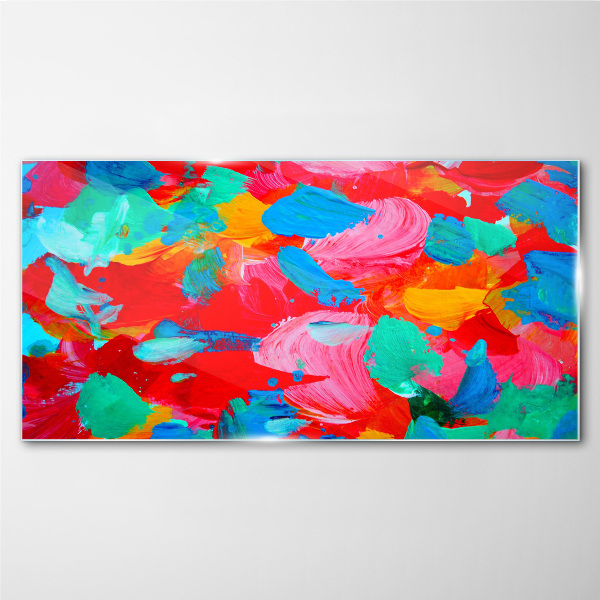 Tableau verre imprimé Un tourbillon coloré d'abstraction