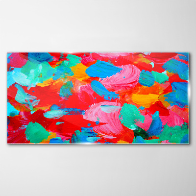 Tableau verre imprimé Un tourbillon coloré d'abstraction