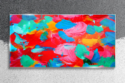 Tableau verre imprimé Un tourbillon coloré d'abstraction