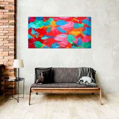 Tableau verre imprimé Un tourbillon coloré d'abstraction