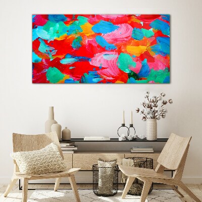 Tableau verre imprimé Un tourbillon coloré d'abstraction