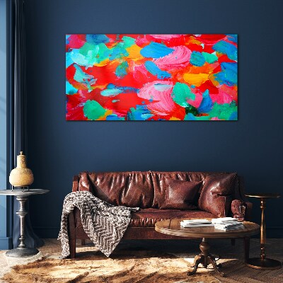 Tableau verre imprimé Un tourbillon coloré d'abstraction