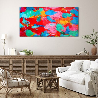 Tableau verre imprimé Un tourbillon coloré d'abstraction