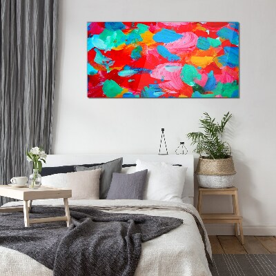 Tableau verre imprimé Un tourbillon coloré d'abstraction