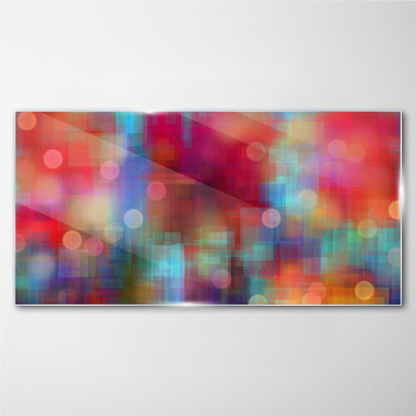 Tableau imprimé sur verre Une agitation colorée