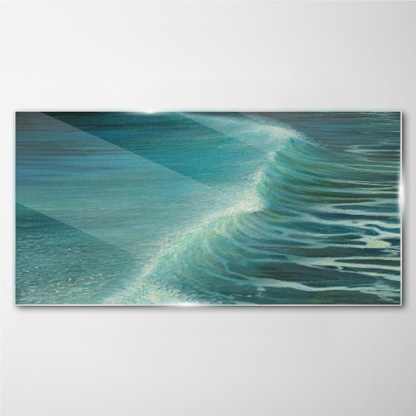 Tableau en verre Vagues calmes de l'océan