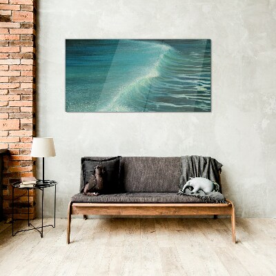 Tableau en verre Vagues calmes de l'océan