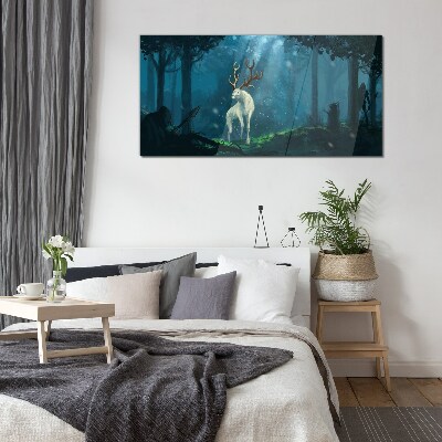 Tableau photo sur verre Esprit de la forêt avec des bois