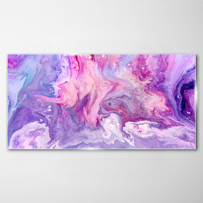 Tableau verre imprimé Des vagues de rêves roses