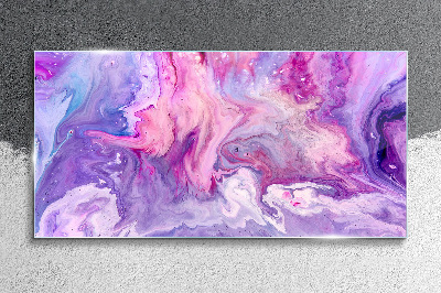 Tableau verre imprimé Des vagues de rêves roses