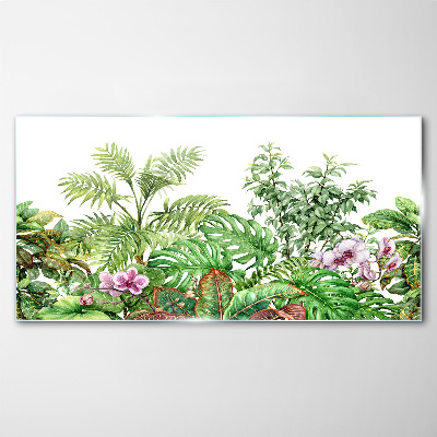 Tableau en verre Une oasis tropicale de verdure