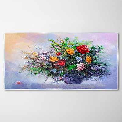 Tableau photo sur verre Bouquet de fleurs de printemps