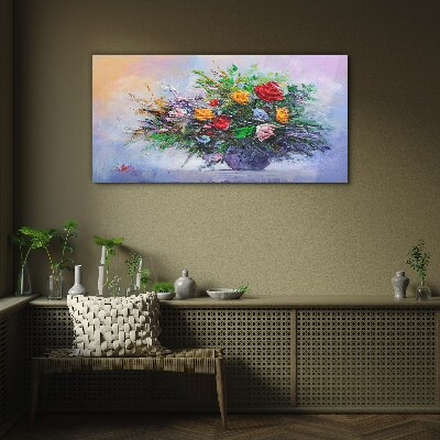Tableau photo sur verre Bouquet de fleurs de printemps