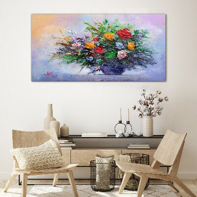 Tableau photo sur verre Bouquet de fleurs de printemps