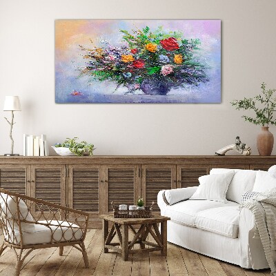 Tableau photo sur verre Bouquet de fleurs de printemps
