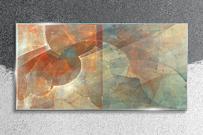 Tableau imprimé sur verre Composition abstraite en couleurs