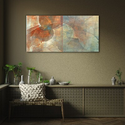 Tableau imprimé sur verre Composition abstraite en couleurs