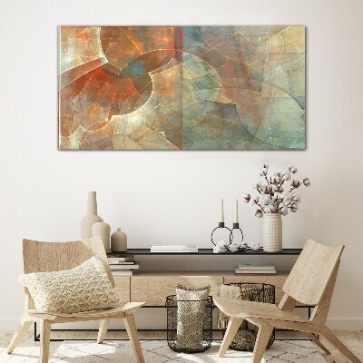 Tableau imprimé sur verre Composition abstraite en couleurs