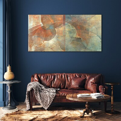 Tableau imprimé sur verre Composition abstraite en couleurs