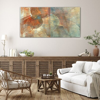Tableau imprimé sur verre Composition abstraite en couleurs