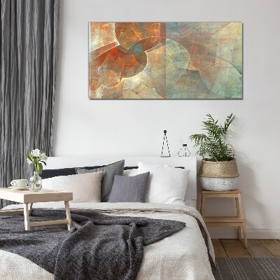 Tableau imprimé sur verre Composition abstraite en couleurs