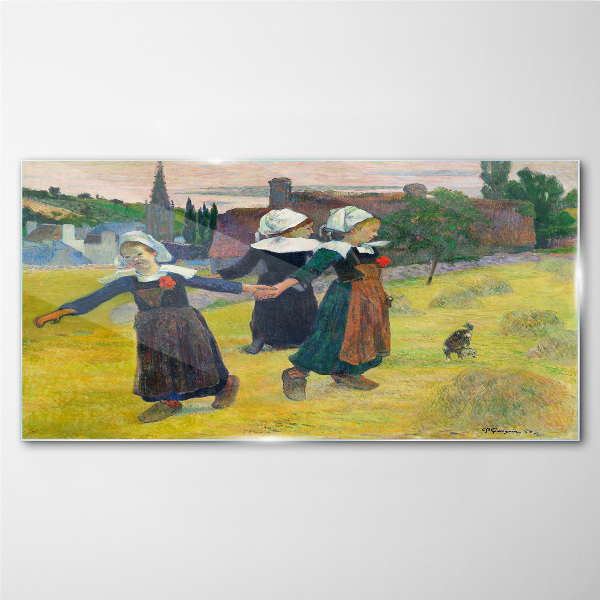 Tableau photo sur verre Danseuses à la campagne