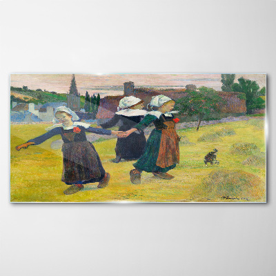 Tableau photo sur verre Danseuses à la campagne