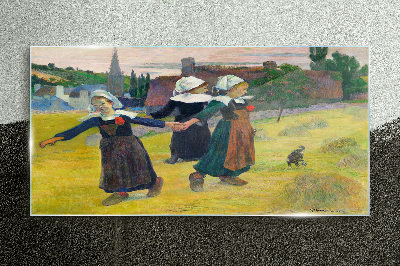 Tableau photo sur verre Danseuses à la campagne