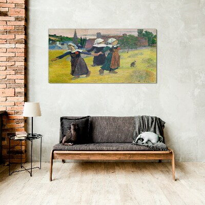 Tableau photo sur verre Danseuses à la campagne