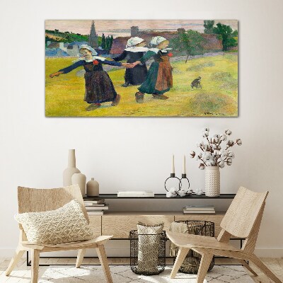 Tableau photo sur verre Danseuses à la campagne