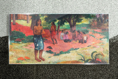 Tableau en verre Une scène de la vie à Hawaï