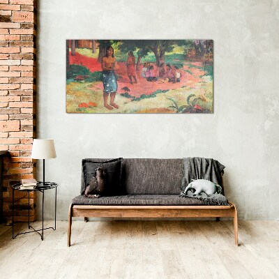 Tableau en verre Une scène de la vie à Hawaï