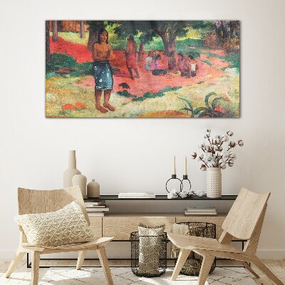 Tableau en verre Une scène de la vie à Hawaï