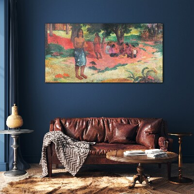 Tableau en verre Une scène de la vie à Hawaï