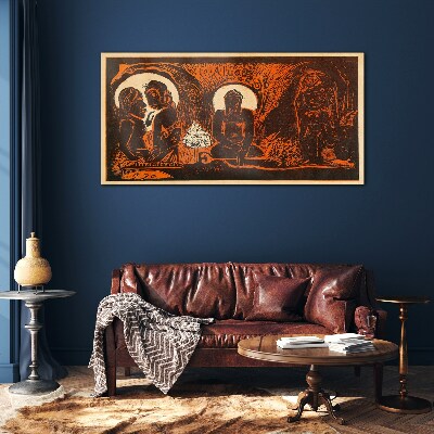 Tableau sur verre Rencontre au clair de lune