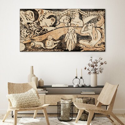 Tableau imprimé sur verre Réflexions sur l'existence humaine