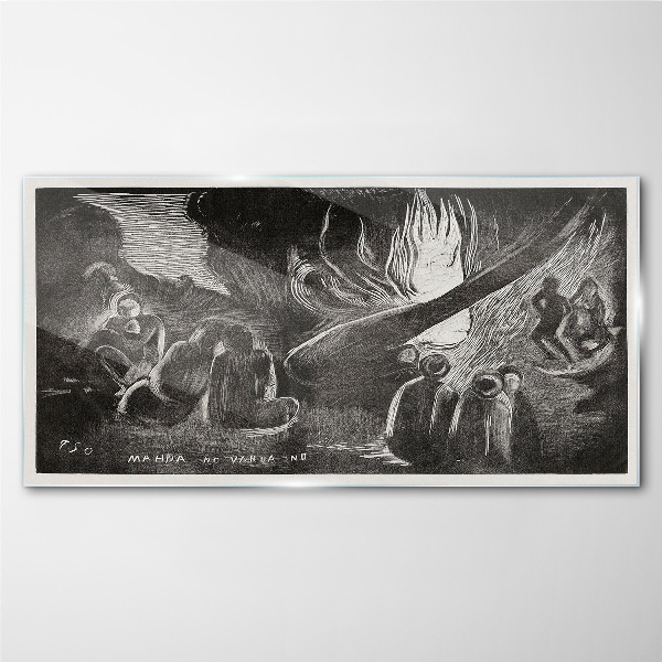 Tableau verre imprimé Perdu dans le noir