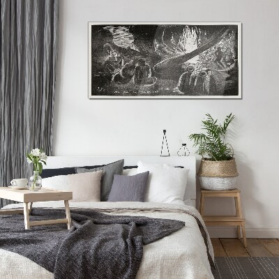 Tableau verre imprimé Perdu dans le noir