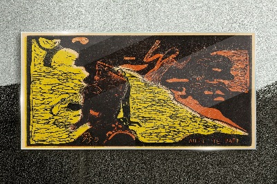 Tableau imprimé sur verre Vague verte d'émotions