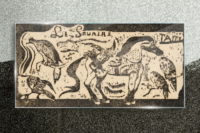 Tableau en verre Animaux en mouvement