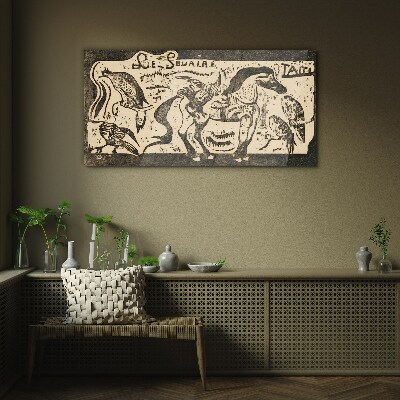 Tableau en verre Animaux en mouvement