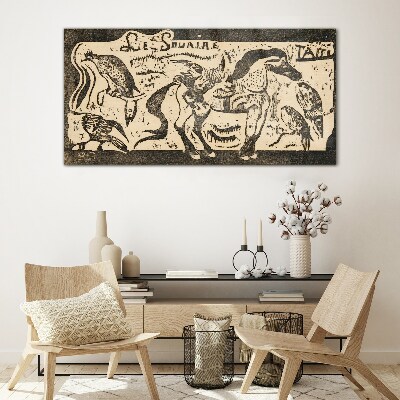 Tableau en verre Animaux en mouvement