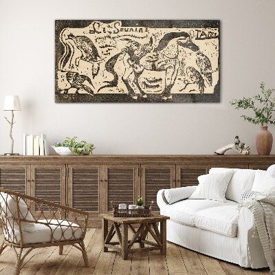 Tableau en verre Animaux en mouvement