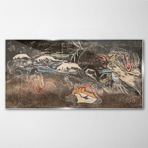 Tableau sur verre Le fleuve de la vie et de la transformation