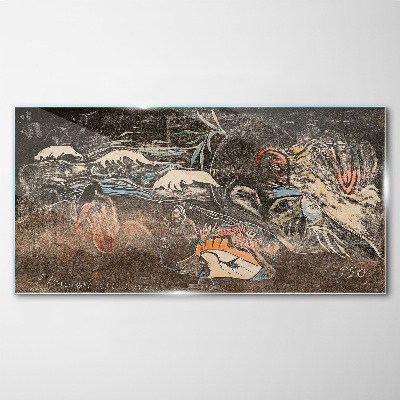 Tableau sur verre Le fleuve de la vie et de la transformation
