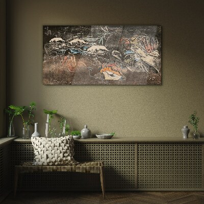 Tableau sur verre Le fleuve de la vie et de la transformation