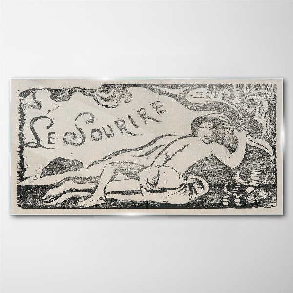 Tableau photo sur verre Sourire en mouvement